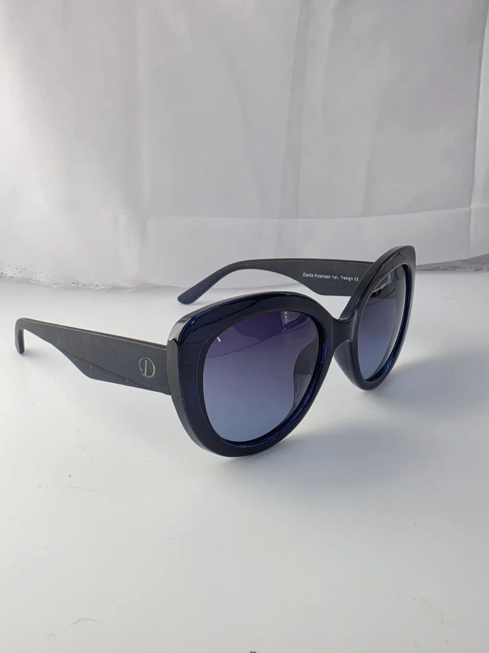 Dario Polarized Women's Oversized Blue Gradient Sunglasses